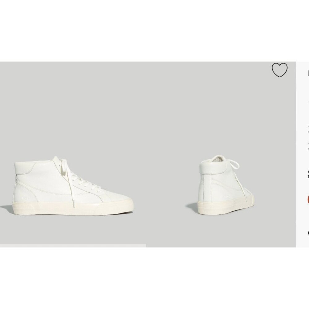 Madewell White High-Top Sneakers